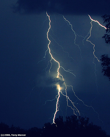 Lightening Bolts in Storm - Long Exposure (30 Seconds) - IMG_1691
