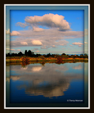 IMG_1513 Clouds reflecting on the Pond - It's a good day to go fishing