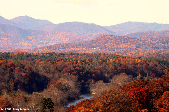 Nature's Canvas -Scenic Fall Vista behind Biltmore - IMG_4050