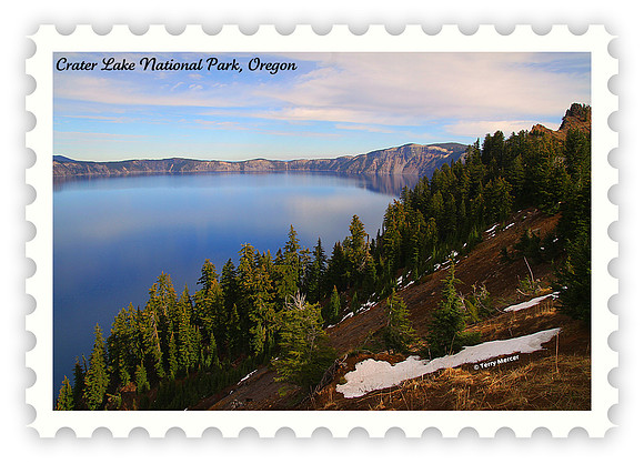 IMG_4588 - Crater Lake National Park - Postage Stamp Frame Style